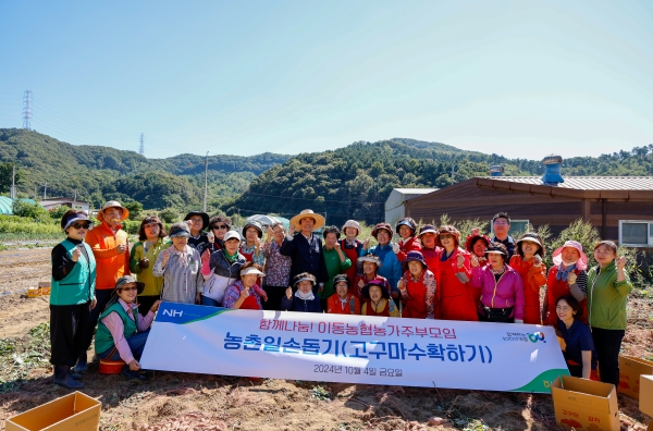 이동농협 농주모 고구마 수확 대표 이미지